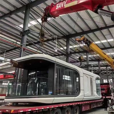 Mobile Tiny Hotel Modern Design Space Capsule House with Sandwich Panel Steel