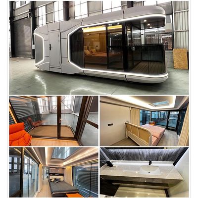 Aluminum Space Capsule Mobile Integrated House With Modern Design Style