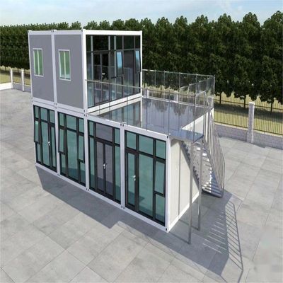 Modular Double Glazed Fast Build Prefab Flat Pack Container House for Office Building