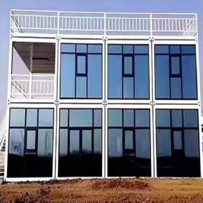 Modular Double Glazed Fast Build Prefab Flat Pack Container House for Office Building