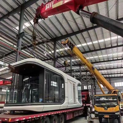 Capsule Prefab House Steel Structure Modular Container Home Customized Color