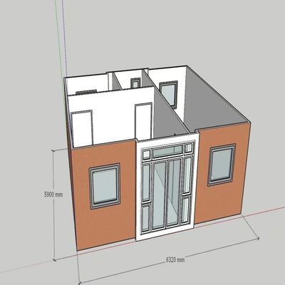 Affordable Four Bedroom One Bathroom Assembled 20 40ft Prefab Folding Container Homes