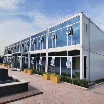 20ft Modular 2 Storey Prefabricated Aluminium Steel Glass Prefab Container House