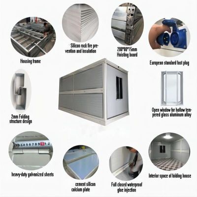 20ft Foldable Prefabricated Container House for Workshop Warehouse Construction Office