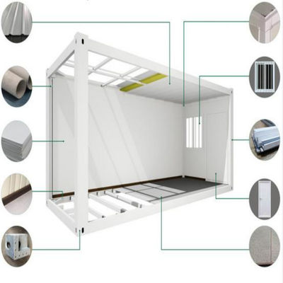 Galvanized Steel Frame Prefab Wooden Container House for Manufactured Portable Hotels