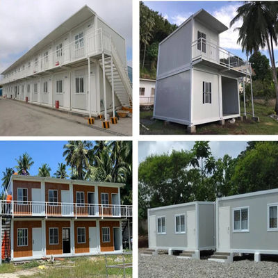 Galvanized Steel Frame Prefab Wooden Container House for Manufactured Portable Hotels