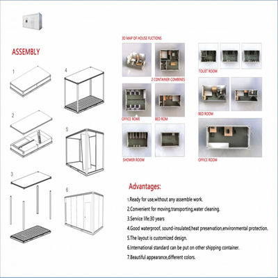 Modern Design Style 40FT Quick Assemble Mini Removable Portable Homes Container House