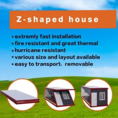 Steel Sandwich Panel Foldable Container House with Toilet Online Technical Support