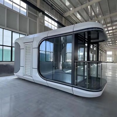 20ft 40ft Glass Camping Villa Shipping Container House for Customized Color in Luxury