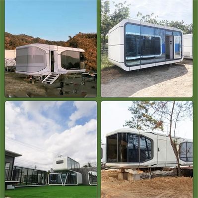Villa Outdoor Living and Working Office Pod Apple Cabin Customized Modular Design Prefabricated Prefab House