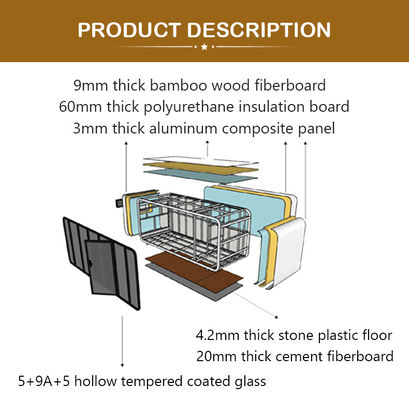 Villa Outdoor Living and Working Office Pod Apple Cabin Customized Modular Design Prefabricated Prefab House