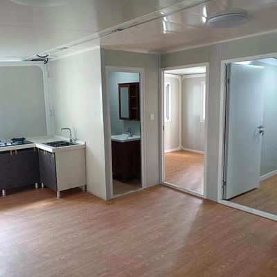 Prefab Expanding Container House Luxury Dormitory Canteen with Bathroom and Kitchen