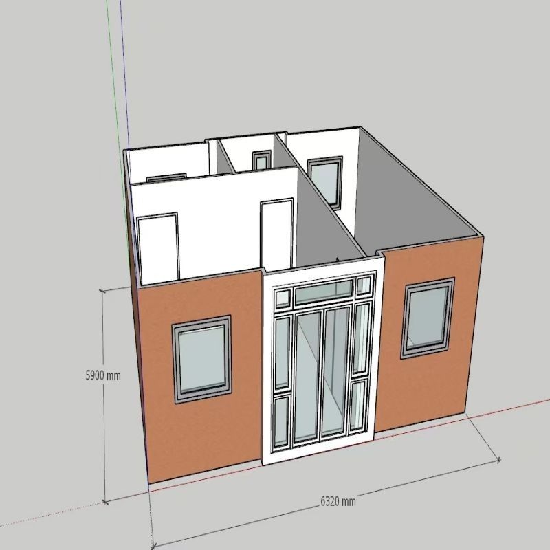 Affordable Four Bedroom One Bathroom Assembled 20 40ft Prefab Folding Container Homes